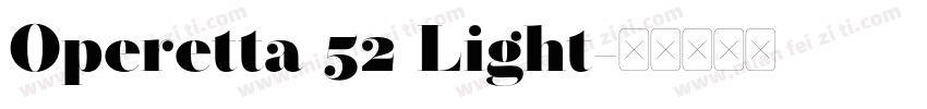 Operetta 52 Light字体转换